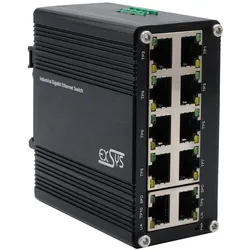 Exsys Switch Industrie Ethernet 10x10/100/1000Tx 12-48VDC - Switch - 1 Gbps