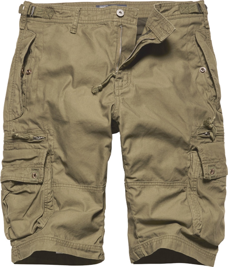 Vintage Industries Gandor Shorts, groen-bruin, M