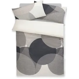BIERBAUM Carla geometrisch Silber 135 x 200 cm + 40 x 80 cm