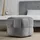 Homestyle4u Sitzhocker Pouf Cord 46 x 41 x 46 cm Grau