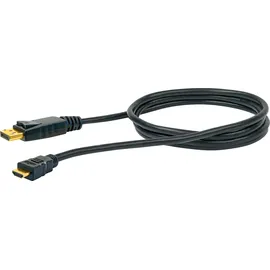 Schwaiger Anschlusskabel DisplayPort zu HDMI 2 m Schwarz