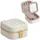 Songmics JBC179W01 Schmuckkästchen, Etui/Organizer Glas, MDF-Platten, Metall, Kunstleder (PU), Samt