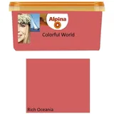 Alpina Colorful World 1 Liter Wandfarbe Rich Oceania, Koralle, für ca. 10 m2