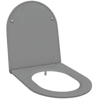 VidaXL Toilettensitz Quick Release Absenkautomatik Duroplast Grau