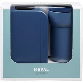 Mepal Lunchbox Take a Break blau 0,9 l & Kaffeebecher Ellipse 0,275 l