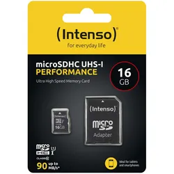 Intenso Performance - Flash-Speicherkarte (microSDHC/SD-Adapter inbegriffen) - 1...