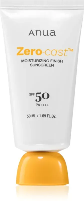 Anua Zero-Cast Moisturizing Finish Sunscreen hydratisierende Schutzcreme SPF 50 50 ml