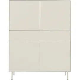 LeGer Home by Lena Gercke Highboard »Essentials«, Höhe: 144cm, MDF lackiert, Push-to-open-Funktion