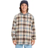 QUIKSILVER Langarmhemd "Hooded Surf", Herren, Gr. S, US-Größen, moonstruck hooded, 100% Baumwolle, Hemden