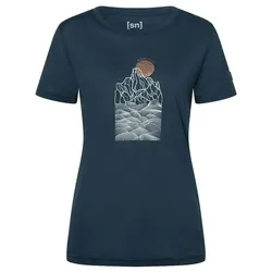 Super.Natural W Preikestolen Cliffs Tee blueberry/feather grey/copper (61B) S