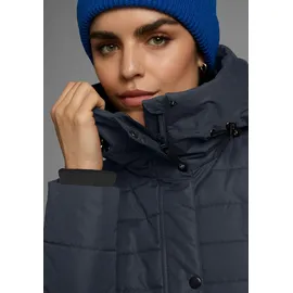 POLARINO Wintermantel POLARINO, Damen, Gr. 40, blau (marine), Obermaterial: 100% Polyester. Futter: 100% Polyester. Wattierung: 100% Polyester, unifarben, Rippstrickbündchen, Mäntel Wintermantel, Warm wattiert. Obermaterial wasserabweisend und winddicht.