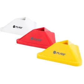 Pure2Improve Pure 2 Improve Trainingshilfe Markierungshüte/kegel Triangle 20er Set gelb/rot/weiss rot