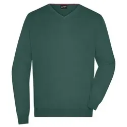 Herren V-Pullover JN659, wald-grün, Größe XL - grün - XL