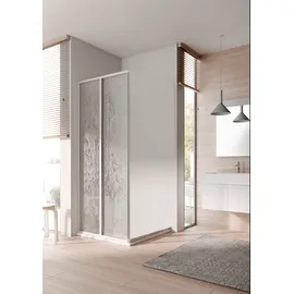 Kermi Nova 2000 Eckeinstieg mit Falttür rechts 90 x 185 cm Weiß Kunstglas N2ED20901821K