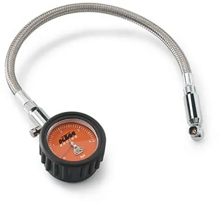 Ktm 54829068000 Luftdruckmesser - Black / Silver / Orange - One Size