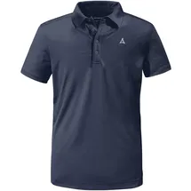 Schöffel CIRC Polo Shirt Tauron M, kreislauffähiges Wandershirt, schnell trocknendes, leichtes Poloshirt mit fast 100 - Recyclingfähigkeit, navy blazer, 50