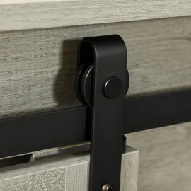 PawHut Hundekäfig, Hundehütte mit Zweiraum-Option, Haustierkäfig mit Doppeltüren, Hundebox, für Mittelegroße Hunde, 120 x 60 x 88,5... - Grau