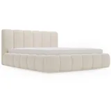 GRAINGOLD Polsterbett Beige, Textil, 180x200 cm, Schlafzimmer, Betten, Polsterbetten