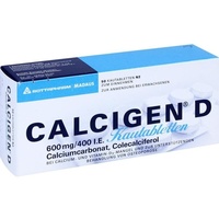 Meda Pharma GmbH & Co. KG CALCIGEN D 600 mg/400 I.E. Kautabletten 50 St