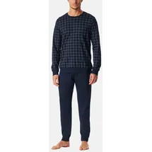 SCHIESSER Pyjama Fine Interlock Blau M (48)