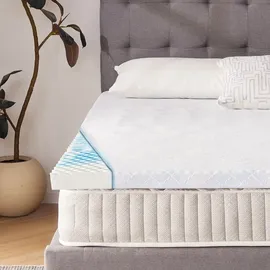 Wenta Topper 5-Zonen Gel-Memory-Foam 140 x 200 cm blau