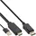 InLine HDMI zu DisplayPort Konverter Kabel 2 m Schwarz