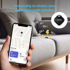 Calex Smart Tag, kompatibel mit Apple Wo ist?" app, Schlüsselfinder, Bluetooth Tracker inklusive Tonbenachrichtigung bei Suchfunktion