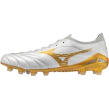 Mizuno Morelia Neo IV Beta Elite FG Herren White/MP Gold/Cool Gray 43