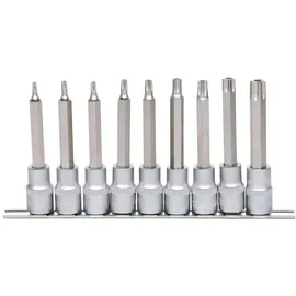 KS Tools 1/2" Bit-Stecknuss-Satz, lang, 9-tlg.