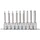 KS Tools 1/2" Bit-Stecknuss-Satz, lang, 9-tlg.