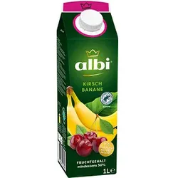 albi® Fruchtnektar Banane, Kirsche 1,0 l