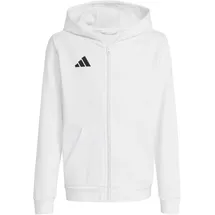 adidas Entrada 26 Kapuzenjacke Weiß/Schwarz 116