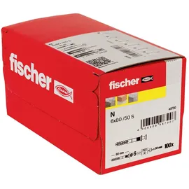 Fischer Nageldübel N 6 x 80/50 S 100 Stück