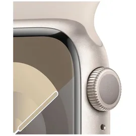 Apple Watch Series 9 GPS 41 mm Aluminiumgehäuse polarstern, Sportarmband polarstern M/L