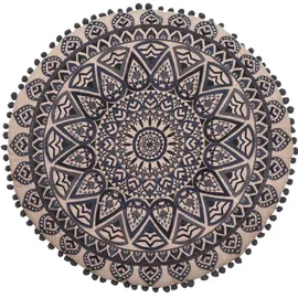 Marrakesch Orient & Mediterran Interior Aziza Bodenkissen 60 x 60 cm Schwarz