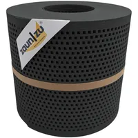 zaunzu® Doppelstabmattenzaun 26 m x 19 cm Anthrazit