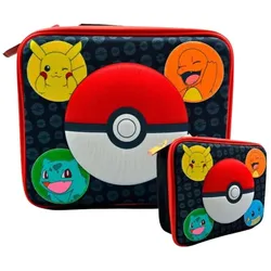 Pokemon Lunchpaket Isolierte Tasche für Schule und Ausflüge