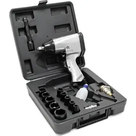 Wiltec Druckluft Schlagschrauber Set 17tlg 320nm Luftdruck Druckluftschrauber Schrauber Schlagschraubersatz