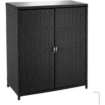 Tectake tectake® Aluminium Gartenschrank, wetterfest und UV-beständig, 3 herausnehmbare Einlegeböden, 84,5 x 40,5 x 103,5 cm | Schutzhüllen, Geräteschuppen