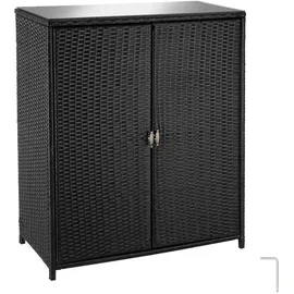 Tectake tectake® Aluminium Gartenschrank, wetterfest und UV-beständig, 3 herausnehmbare Einlegeböden, 84,5 x 40,5 x 103,5 cm | Schutzhüllen, Geräteschuppen