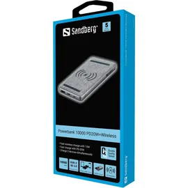 Sandberg Powerbank 10000 PD20W+Wireless 10000 mAh