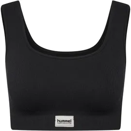 hummel hmlPULSE Seamless Rib Sport-BH Damen Schwarz L