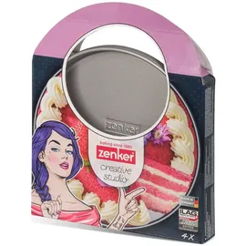 Zenker creative studio Schichtkuchenset 17cm 4-teilig rosa