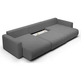petits-meubles U-sofa 4-sitzig umbaubar Truhe Evy Grau