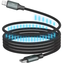 Ansmann USB-Kabel Apple Lightning Stecker, USB-C® Stecker 120 cm