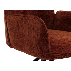 Mendler Esszimmerstuhl HWC-G67 Chenille rot