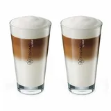 TASSIMO Latte-Macchiato-Glas by WMF, 2er Pack, Glas weiß