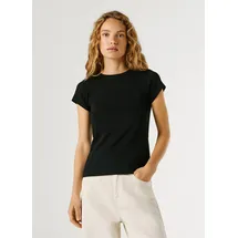 Pepe Jeans Damen, Merida T-Shirt schwarz, (Schwarz), XS - XS