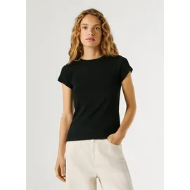 Pepe Jeans Damen, Merida T-Shirt schwarz, (Schwarz), XS - XS