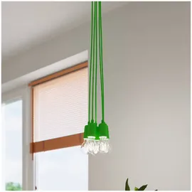 Sollux Lighting Diego 5-flg. E27 25 cm grün Kunststoff